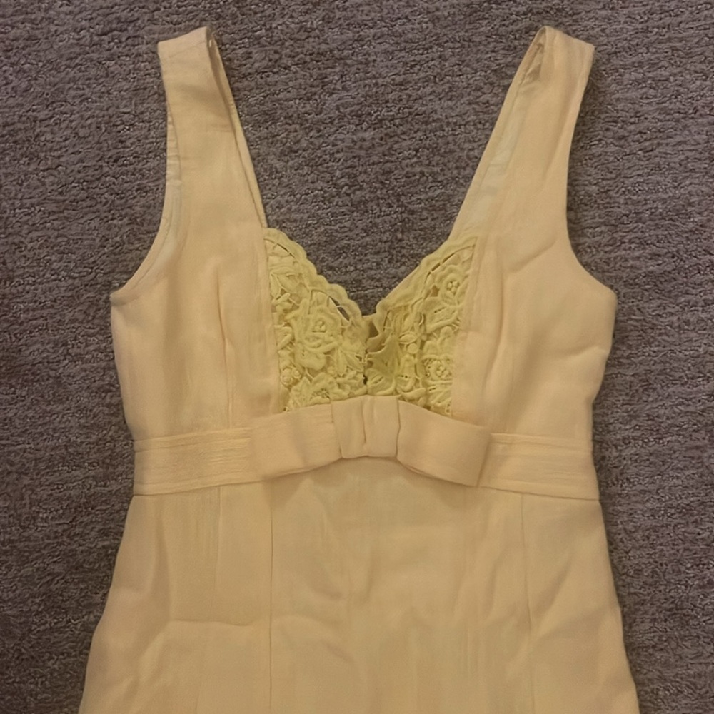 Nanette Lenore Size 2 yellow lined special occasion dress xs - Picture 2 of 5